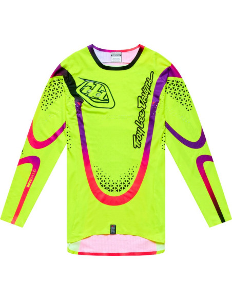 Maillot cross Troy Lee Designs 2027 SE Ultra Aura - Jaune fluo