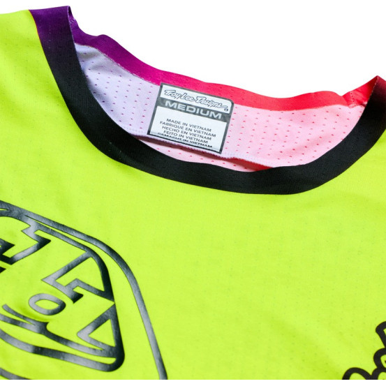 Maillot cross Troy Lee Designs 2027 SE Ultra Aura - Jaune fluo