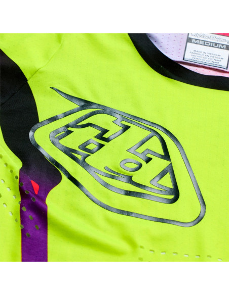 Maillot cross Troy Lee Designs 2027 SE Ultra Aura - Jaune fluo