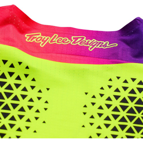 Maillot cross Troy Lee Designs 2027 SE Ultra Aura - Jaune fluo