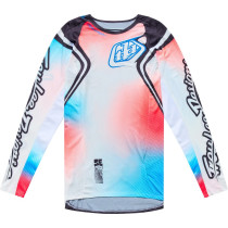 Maillot cross Troy Lee Designs 2027 SE Pro Wander - Blanc Gris métal