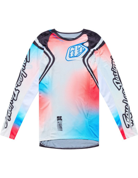 Maillot cross Troy Lee Designs 2027 SE Pro Wander - Blanc Gris métal