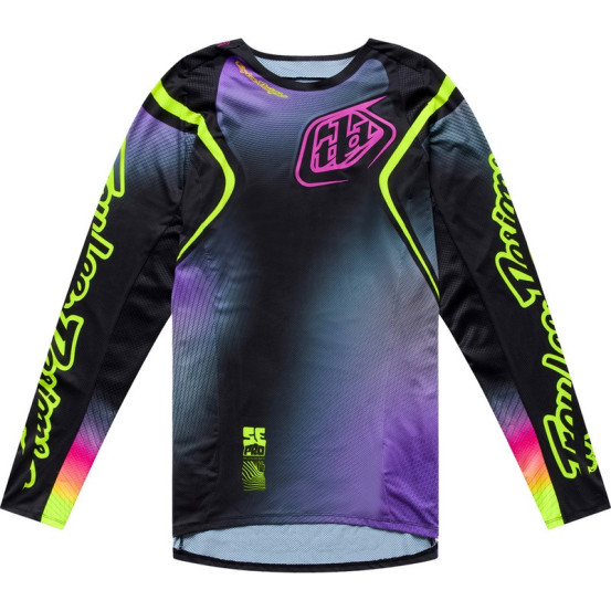 Maillot cross Troy Lee Designs 2027 SE Pro Wander - Noir Violet néon