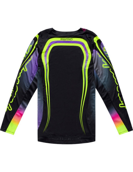 Maillot cross Troy Lee Designs 2027 SE Pro Wander - Noir Violet néon