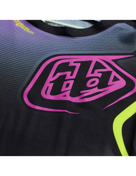 Maillot cross Troy Lee Designs 2027 SE Pro Wander - Noir Violet néon