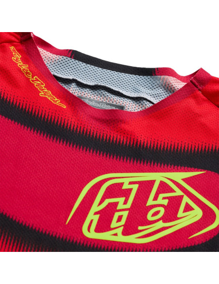 Maillot cross Troy Lee Designs 2027 SE Pro Illusion - Rouge Noir