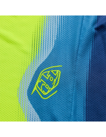 Maillot cross Troy Lee Designs 2027 SE Pro Illusion - Ardoise Jaune fluo
