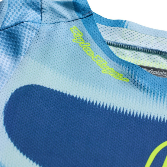 Maillot cross Troy Lee Designs 2027 SE Pro Illusion - Ardoise Jaune fluo