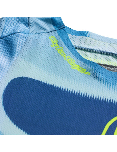 Maillot cross Troy Lee Designs 2027 SE Pro Illusion - Ardoise Jaune fluo