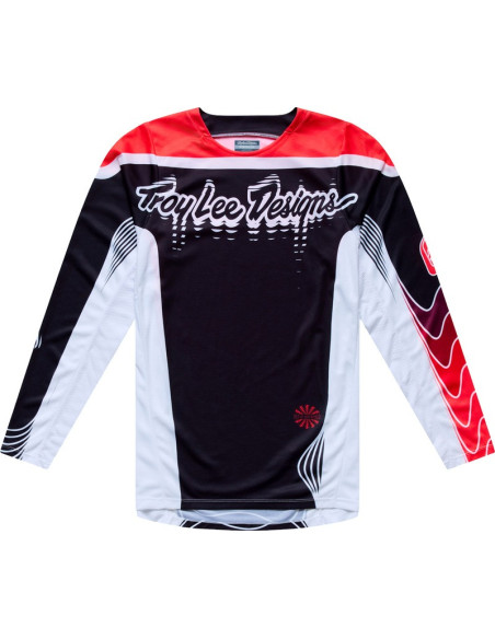 Maillot cross Troy Lee Designs 2027 GP Pro Stagger - Noir Rouge
