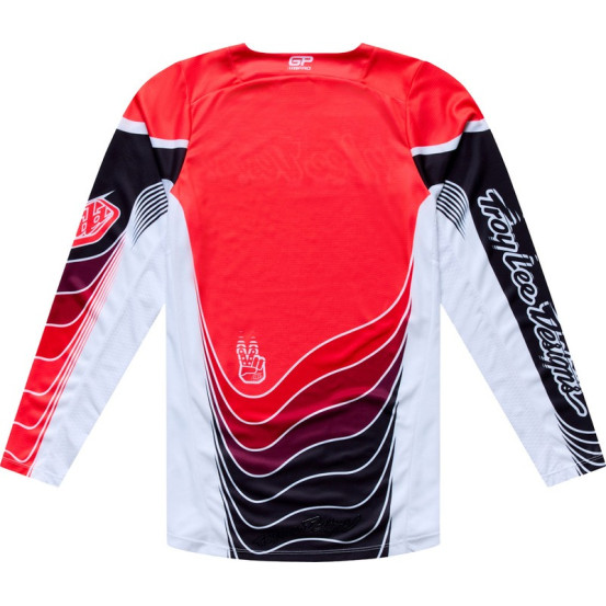 Maillot cross Troy Lee Designs 2027 GP Pro Stagger - Noir Rouge
