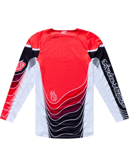 Maillot cross Troy Lee Designs 2027 GP Pro Stagger - Noir Rouge