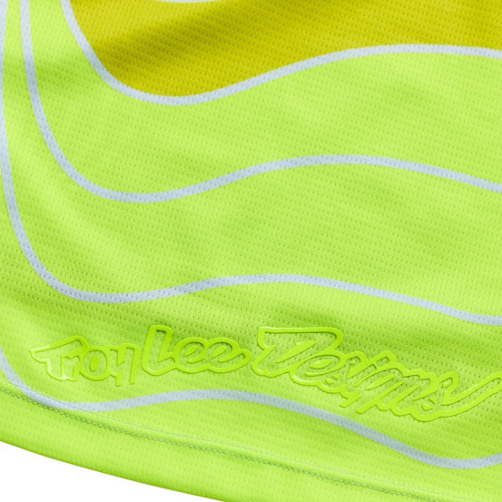 Maillot cross Troy Lee Designs 2027 GP Pro Stagger - Gris métal Jaune néon
