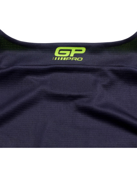 Maillot cross Troy Lee Designs 2027 GP Pro Stagger - Gris métal Jaune néon