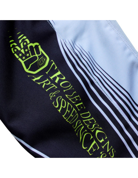 Pantalon cross Troy Lee Designs 2027 GP Pro Stagger - Gris métal Jaune néon