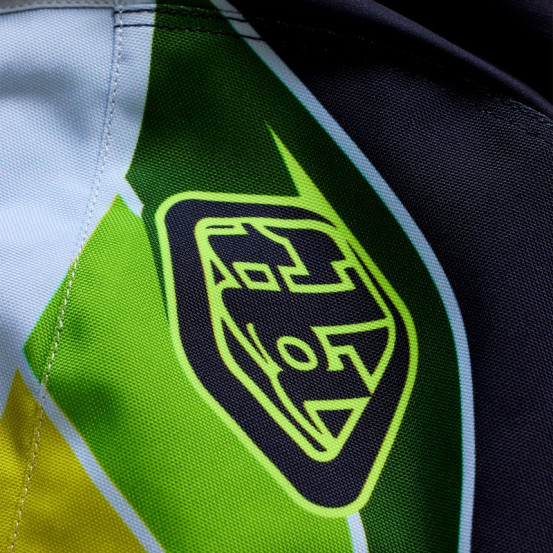 Pantalon cross Troy Lee Designs 2027 GP Pro Stagger - Gris métal Jaune néon
