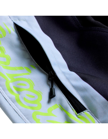 Pantalon cross Troy Lee Designs 2027 GP Pro Stagger - Gris métal Jaune néon