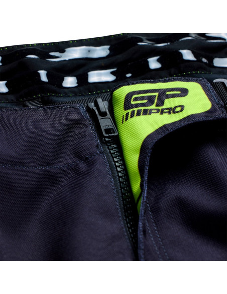 Pantalon cross Troy Lee Designs 2027 GP Pro Stagger - Gris métal Jaune néon