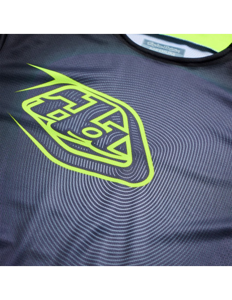 Maillot cross Troy Lee Designs 2027 GP Pro Imprint - Gris Jaune fluo