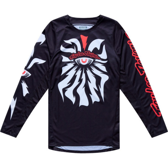 Maillot cross Troy Lee Designs 2027 GP Pro Cyclops - Noir Rouge néon