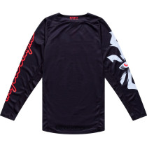 Maillot cross Troy Lee Designs 2027 GP Pro Cyclops - Noir Rouge néon 2