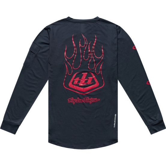 Maillot cross Troy Lee Designs 2027 Ruckus Offroad Flamz - Carbone
