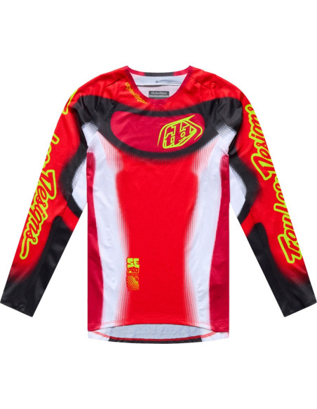 Maillot cross enfant Troy Lee Designs 2027 SE Pro Illusion - Rouge Noir