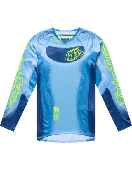 Maillot cross enfant Troy Lee Designs 2027 SE Pro Illusion - Ardoise Jaune fluo