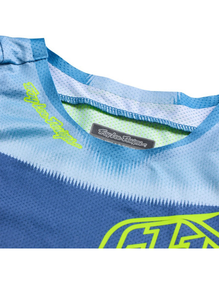 Maillot cross enfant Troy Lee Designs 2027 SE Pro Illusion - Ardoise Jaune fluo