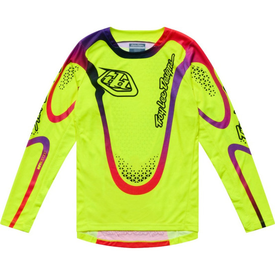 Maillot cross enfant Troy Lee Designs 2027 GP Pro Aura - Jaune fluo