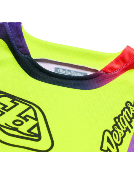 Maillot cross enfant Troy Lee Designs 2027 GP Pro Aura - Jaune fluo