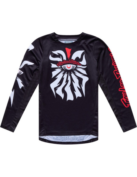 Maillot cross enfant Troy Lee Designs 2027 GP Pro Cyclops - Noir Rouge néon