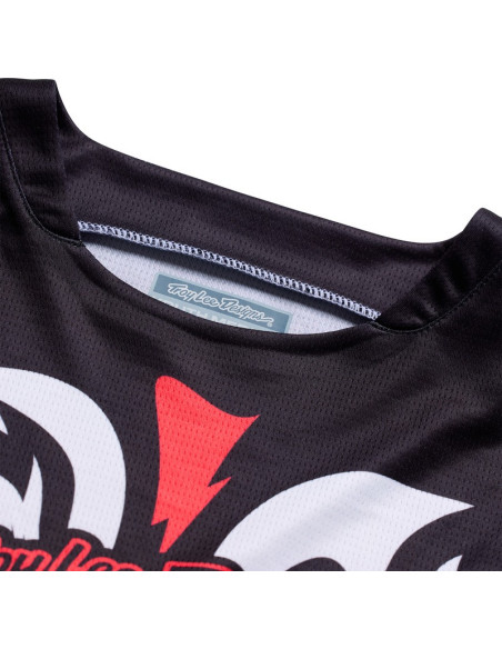 Maillot cross enfant Troy Lee Designs 2027 GP Pro Cyclops - Noir Rouge néon