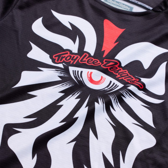 Maillot cross enfant Troy Lee Designs 2027 GP Pro Cyclops - Noir Rouge néon