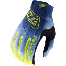 Gants cross Troy Lee Designs 2027 Air Illusion - Ardoise Jaune fluo