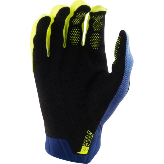 Gants cross Troy Lee Designs 2027 Air Illusion - Ardoise Jaune fluo