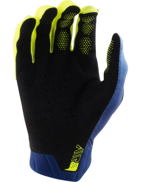 Gants cross Troy Lee Designs 2027 Air Illusion - Ardoise Jaune fluo