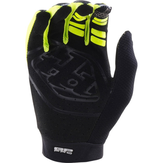 Gants cross Troy Lee Designs 2027 GP Pro Stagger - Gris métal Jaune néon