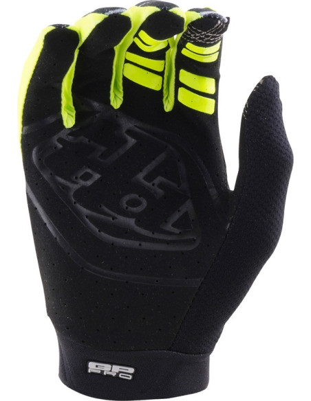 Gants cross Troy Lee Designs 2027 GP Pro Stagger - Gris métal Jaune néon