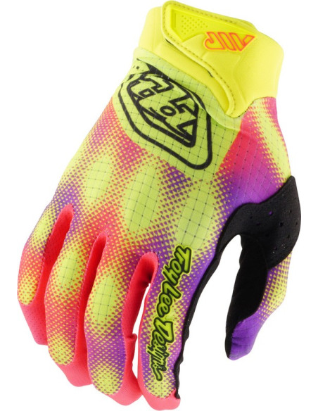 Gants cross enfant Troy Lee Designs 2027 Air Aura - Jaune fluo