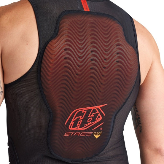 Gilet de protection moto Troy Lee Designs Stage Ghost - Noir