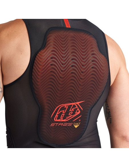Gilet de protection moto Troy Lee Designs Stage Ghost - Noir