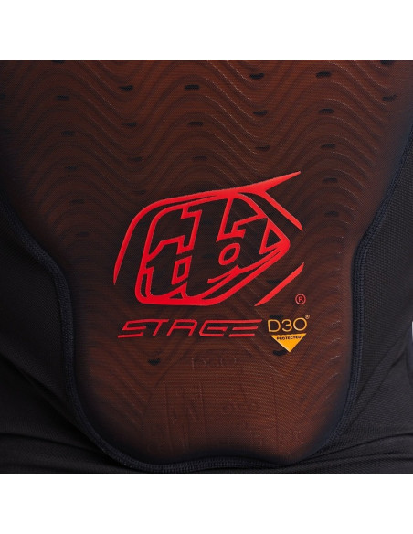 Gilet de protection moto Troy Lee Designs Stage Ghost - Noir