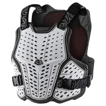 Pare-pierre moto Troy Lee Designs Rockfight CE Flex - Blanc