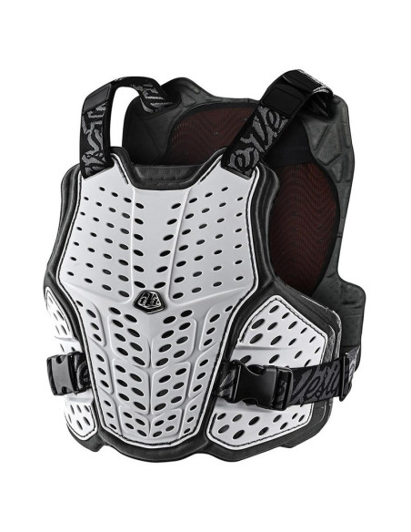 Pare-pierre moto Troy Lee Designs Rockfight CE Flex - Blanc