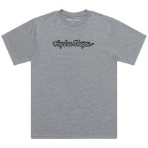T-shirt Troy Lee Designs Signature - Gris chiné