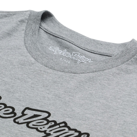 T-shirt Troy Lee Designs Signature - Gris chiné