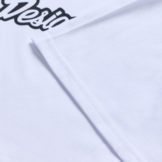 T-shirt Troy Lee Designs Signature - Blanc Noir
