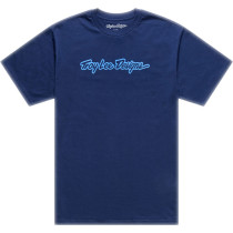 T-shirt Troy Lee Designs Signature - Bleu marine Bleu