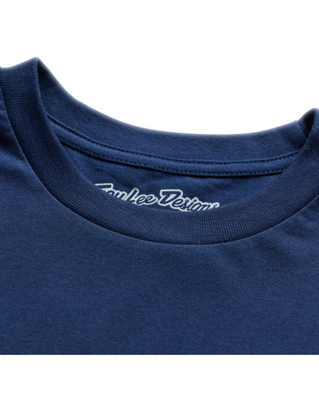 T-shirt Troy Lee Designs Signature - Bleu marine Bleu